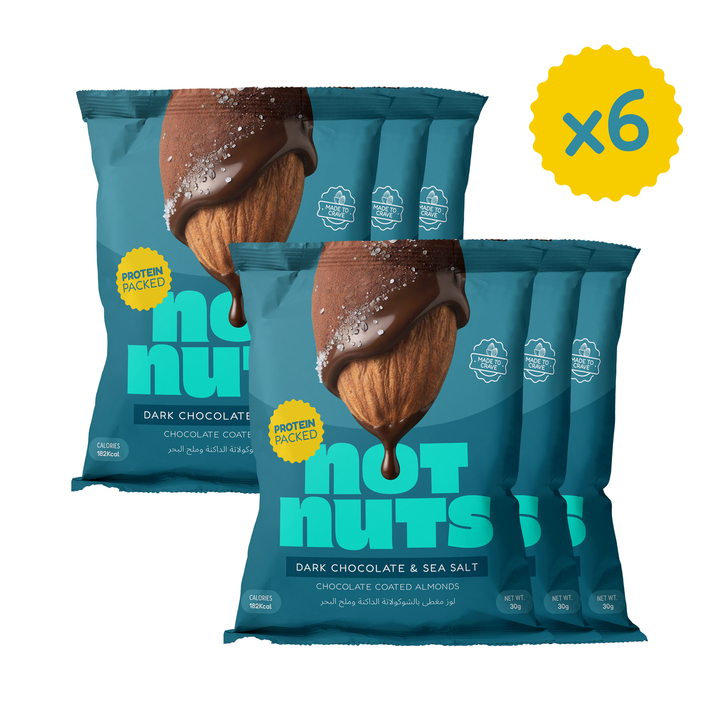 Dark chocolate and sea salt chocolate coated almonds