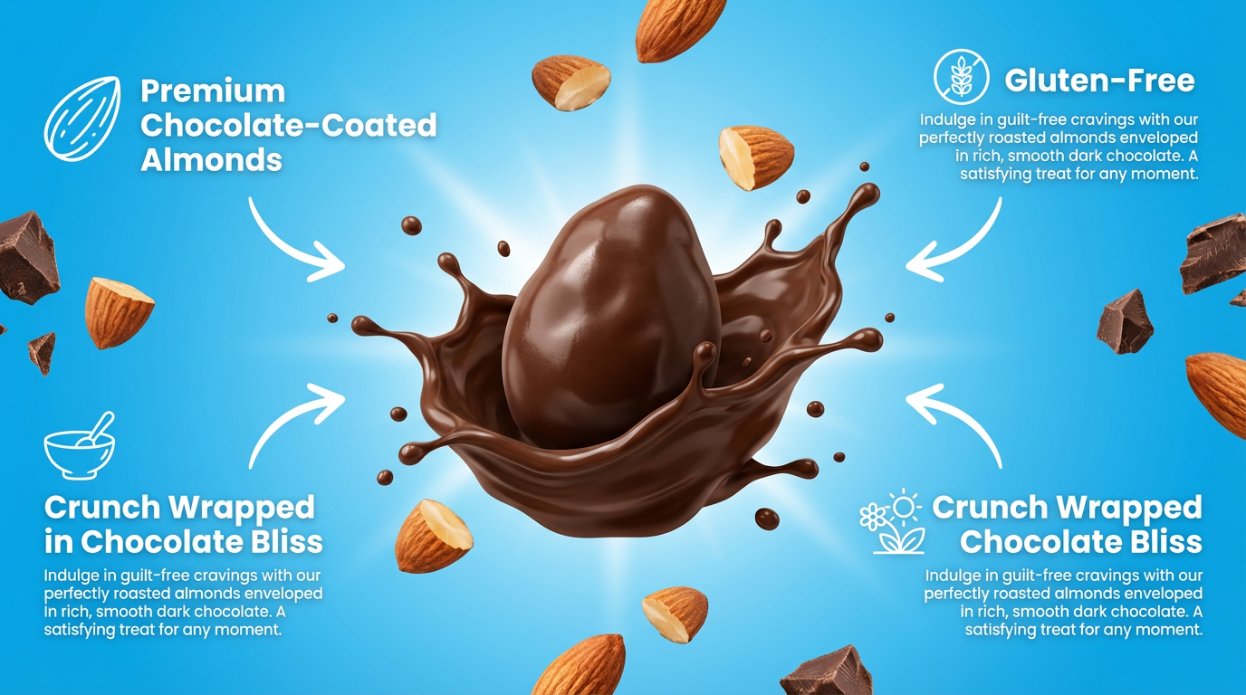 Premium Chocolate-Coated Almonds